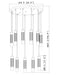 Chandelier Z-Lite 1956P-11R-BN Brushed Nickel Stari 11 Light Chandelier Z-Lite