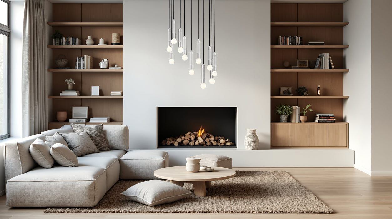 Chandelier Z-Lite 1956P-11R-BN Brushed Nickel Stari 11 Light Chandelier Z-Lite