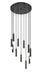 Chandelier Z-Lite 1956P-11R-MB Matte Black Stari 11 Light Chandelier Z-Lite