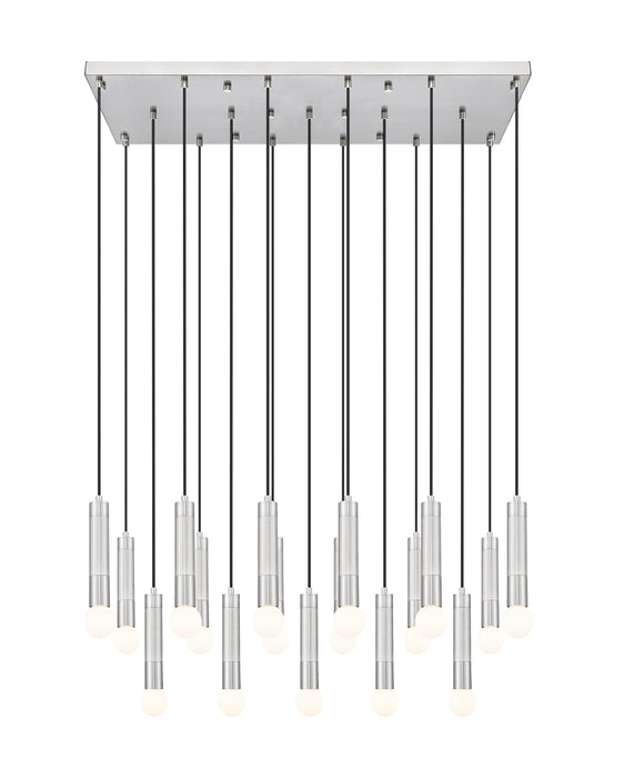 Linear Chandelier Z-Lite 1956P-17L-BN Brushed Nickel Stari 17 Light Linear Chandelier Z-Lite