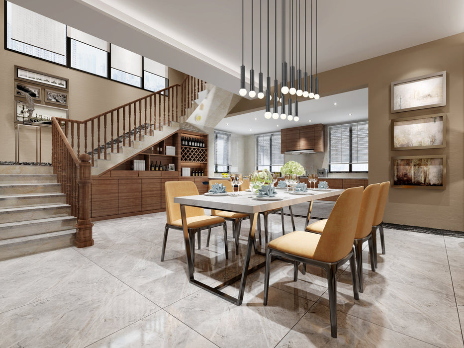 Linear Chandelier Z-Lite 1956P-17L-MB Matte Black Stari 17 Light Linear Chandelier Z-Lite