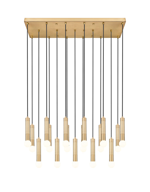 Linear Chandelier Z-Lite 1956P-17L-MGLD Modern Gold Stari 17 Light Linear Chandelier Z-Lite