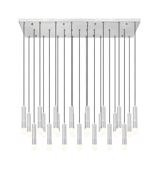 Linear Chandelier Z-Lite 1956P-23L-BN Brushed Nickel Stari 23 Light Linear Chandelier Z-Lite