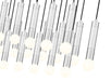 Linear Chandelier Z-Lite 1956P-23L-BN Brushed Nickel Stari 23 Light Linear Chandelier Z-Lite