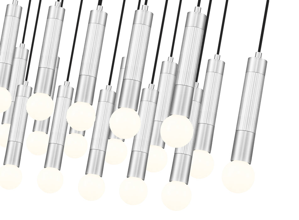 Linear Chandelier Z-Lite 1956P-23L-BN Brushed Nickel Stari 23 Light Linear Chandelier Z-Lite