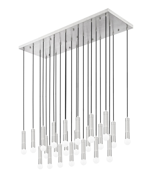 Linear Chandelier Z-Lite 1956P-23L-BN Brushed Nickel Stari 23 Light Linear Chandelier Z-Lite