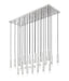 Linear Chandelier Z-Lite 1956P-23L-BN Brushed Nickel Stari 23 Light Linear Chandelier Z-Lite