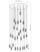 Chandelier Z-Lite 1956P-27R-MB Matte Black Stari 27 Light Chandelier Z-Lite