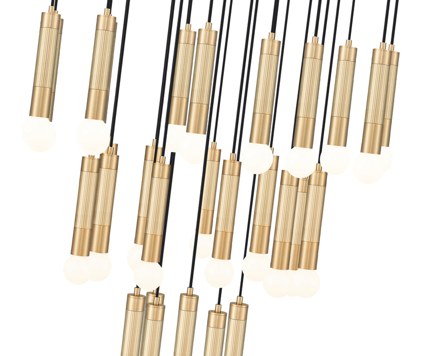 Chandelier Z-Lite 1956P-27R-MGLD Modern Gold Stari 27 Light Chandelier Z-Lite