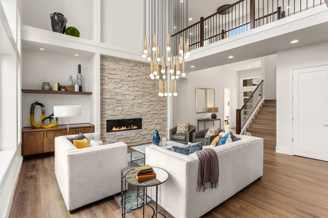 Chandelier Z-Lite 1956P-27R-MGLD Modern Gold Stari 27 Light Chandelier Z-Lite