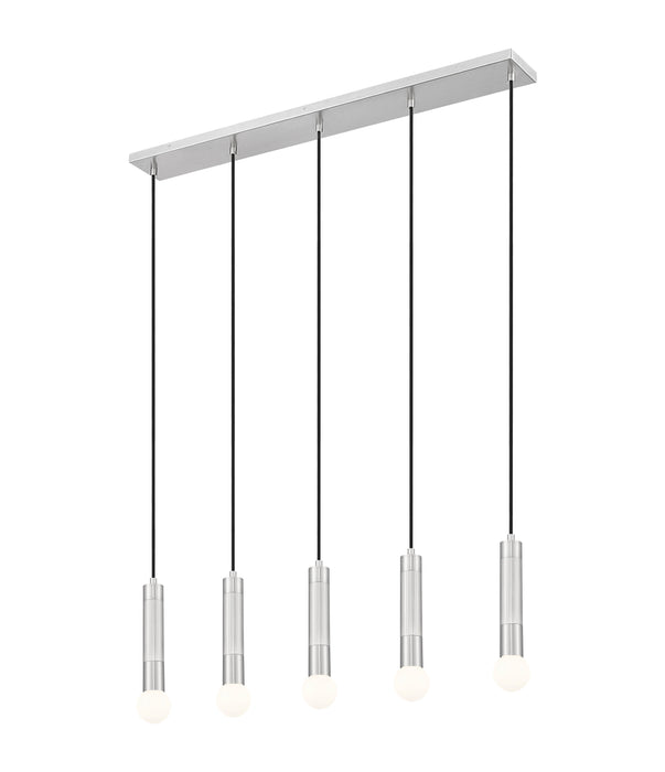 Linear Chandelier Z-Lite 1956P-5L-BN Brushed Nickel Stari 5 Light Linear Chandelier Z-Lite