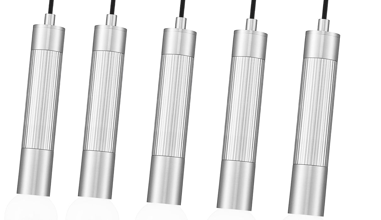 Linear Chandelier Z-Lite 1956P-5L-BN Brushed Nickel Stari 5 Light Linear Chandelier Z-Lite