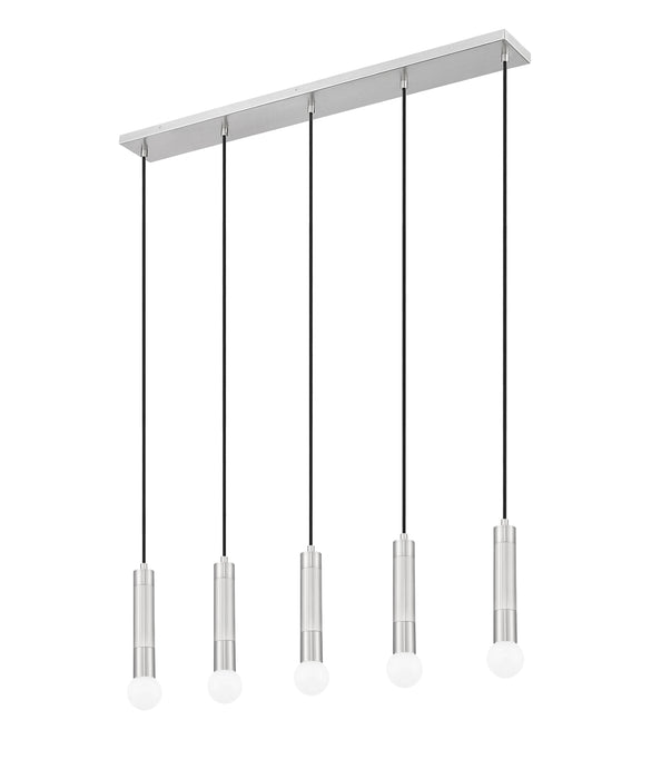 Linear Chandelier Z-Lite 1956P-5L-BN Brushed Nickel Stari 5 Light Linear Chandelier Z-Lite
