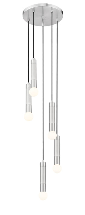 Chandelier Z-Lite 1956P-5R-BN Brushed Nickel Stari 5 Light Chandelier Z-Lite