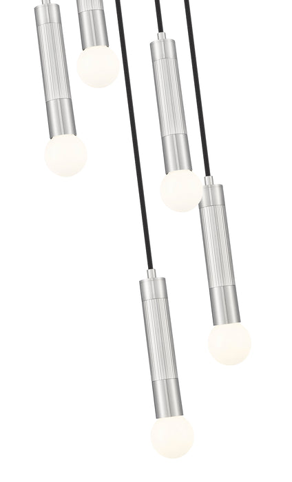 Chandelier Z-Lite 1956P-5R-BN Brushed Nickel Stari 5 Light Chandelier Z-Lite