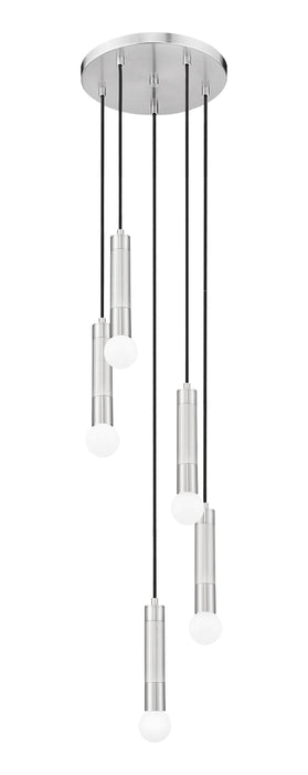Chandelier Z-Lite 1956P-5R-BN Brushed Nickel Stari 5 Light Chandelier Z-Lite