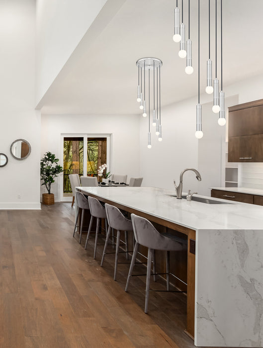 Chandelier Z-Lite 1956P-5R-BN Brushed Nickel Stari 5 Light Chandelier Z-Lite