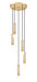 Chandelier Z-Lite 1956P-5R-MGLD Modern Gold Stari 5 Light Chandelier Z-Lite