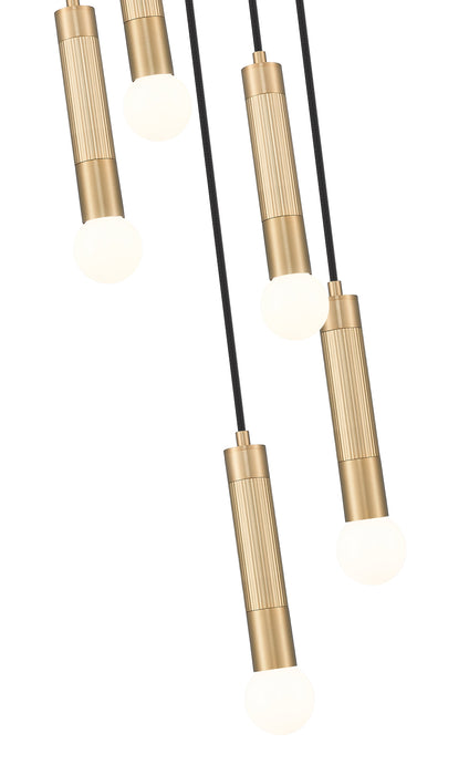 Chandelier Z-Lite 1956P-5R-MGLD Modern Gold Stari 5 Light Chandelier Z-Lite