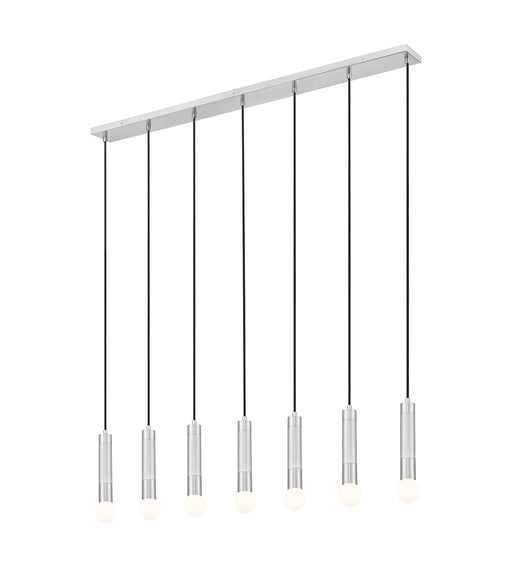 Linear Chandelier Z-Lite 1956P-7L-BN Brushed Nickel Stari 7 Light Linear Chandelier Z-Lite