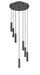 Chandelier Z-Lite 1956P-7R-MB Matte Black Stari 7 Light Chandelier Z-Lite