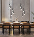 Chandelier Z-Lite 1956P-7R-MB Matte Black Stari 7 Light Chandelier Z-Lite
