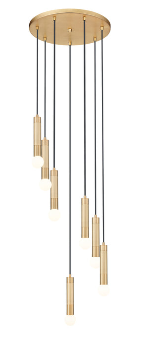Chandelier Z-Lite 1956P-7R-MGLD Modern Gold Stari 7 Light Chandelier Z-Lite
