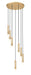 Chandelier Z-Lite 1956P-7R-MGLD Modern Gold Stari 7 Light Chandelier Z-Lite