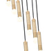 Chandelier Z-Lite 1956P-7R-MGLD Modern Gold Stari 7 Light Chandelier Z-Lite