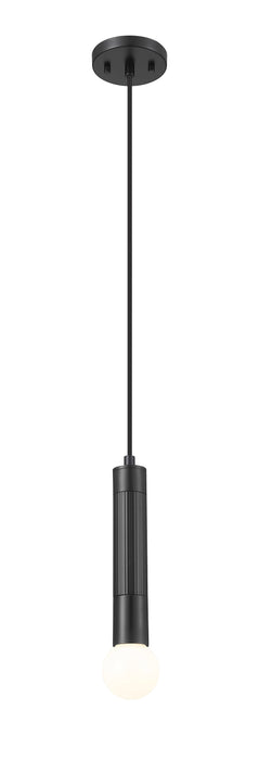 Pendant Z-Lite 1956P-MB Matte Black Stari 1 Light Pendant Z-Lite