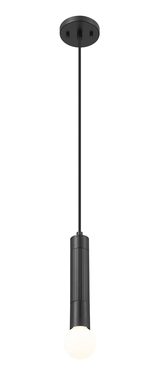 Pendant Z-Lite 1956P-MB Matte Black Stari 1 Light Pendant Z-Lite