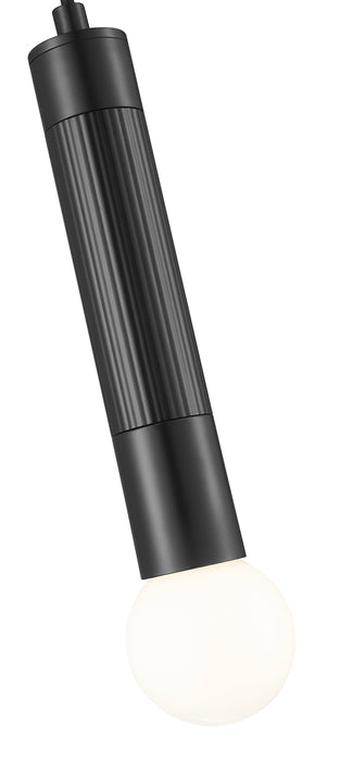 Pendant Z-Lite 1956P-MB Matte Black Stari 1 Light Pendant Z-Lite
