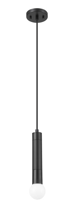 Pendant Z-Lite 1956P-MB Matte Black Stari 1 Light Pendant Z-Lite