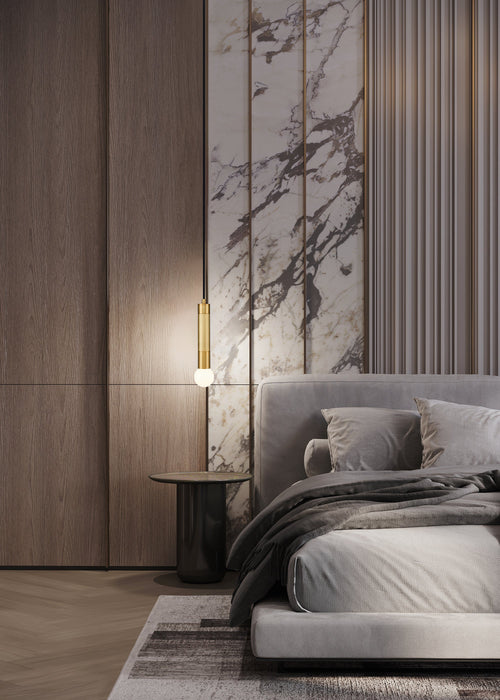 Pendant Z-Lite 1956P-MGLD Modern Gold Stari 1 Light Pendant Z-Lite