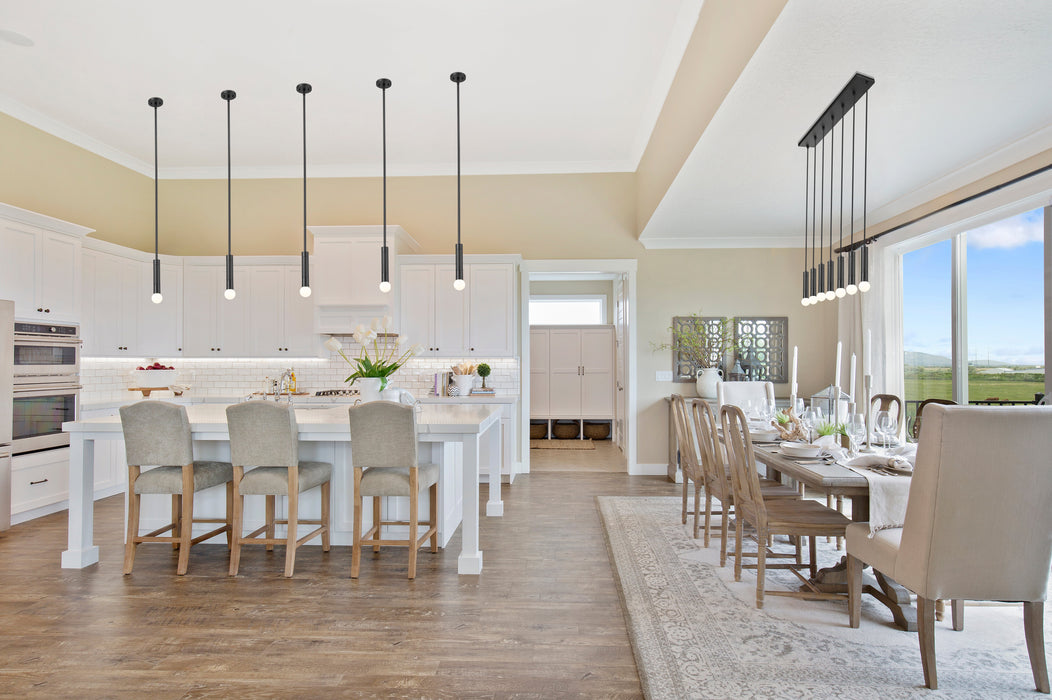 Pendant Z-Lite 1956P-ROD-MB Matte Black Stari 1 Light Pendant Z-Lite