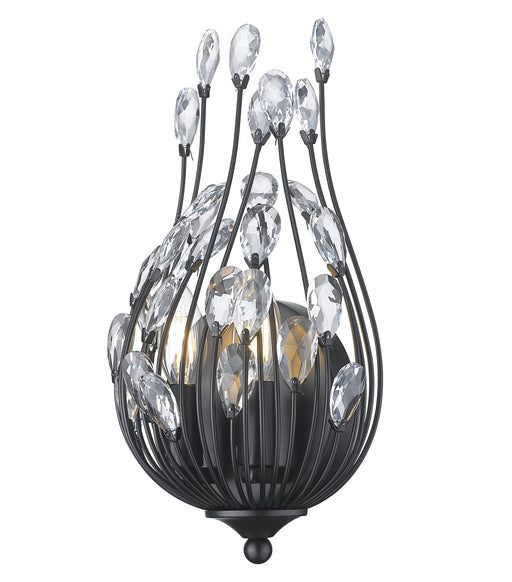 Wall Sconce Z-Lite 1957-2S-MB Matte Black Gabriella 2 Light Wall Sconce Z-Lite