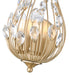 Wall Sconce Z-Lite 1957-2S-MGLD Modern Gold Gabriella 2 Light Wall Sconce Z-Lite