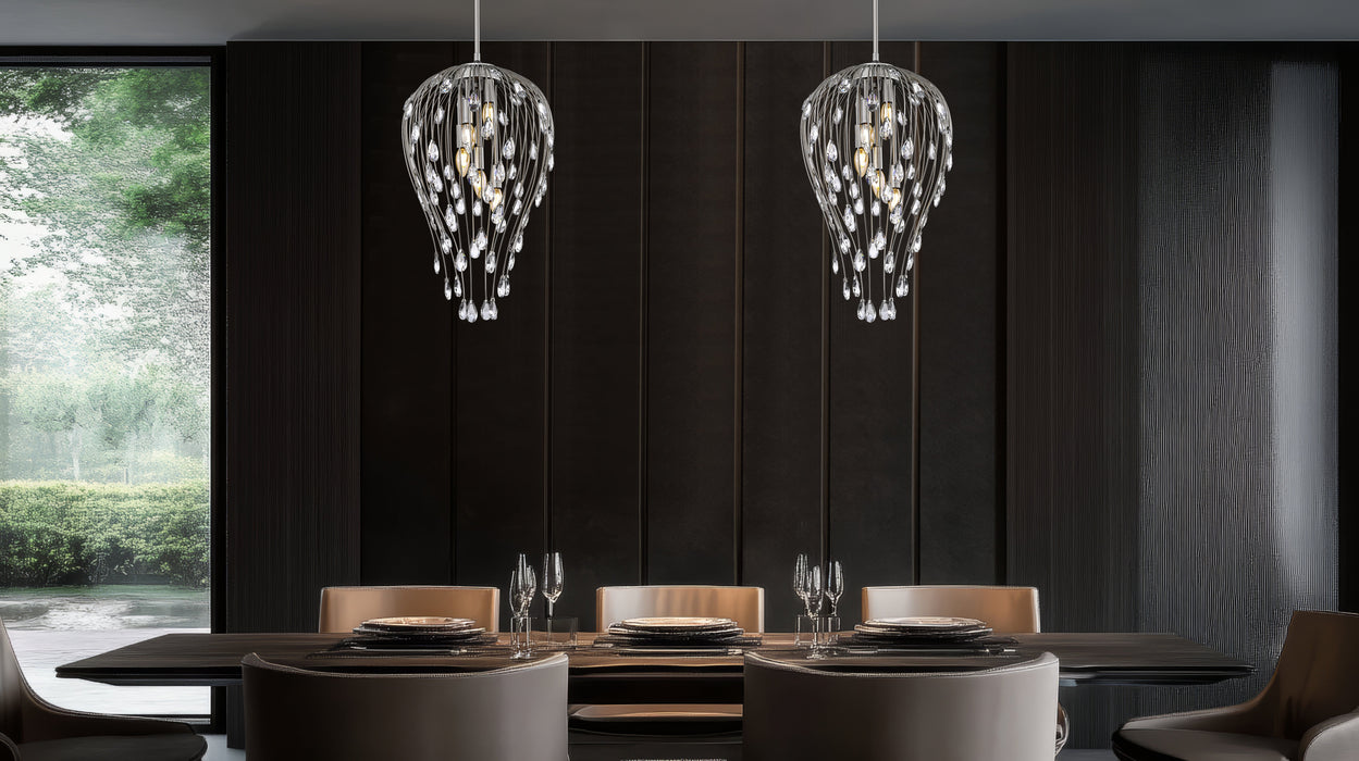 Pendant Z-Lite 1957P15-BN Brushed Nickel Gabriella 5 Light Pendant Z-Lite