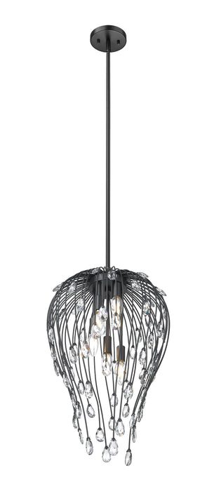 Pendant Z-Lite 1957P15-MB Matte Black Gabriella 5 Light Pendant Z-Lite