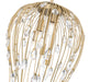 Pendant Z-Lite 1957P15-MGLD Modern Gold Gabriella 5 Light Pendant Z-Lite