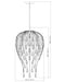 Pendant Z-Lite 1957P15-MGLD Modern Gold Gabriella 5 Light Pendant Z-Lite