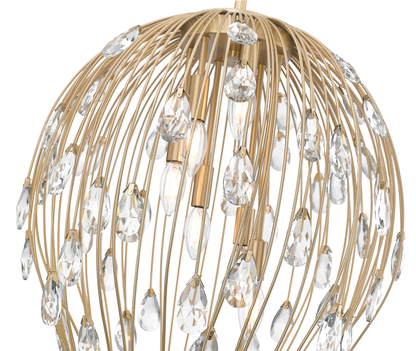 Pendant Z-Lite 1957P18-MGLD Modern Gold Gabriella 6 Light Pendant Z-Lite