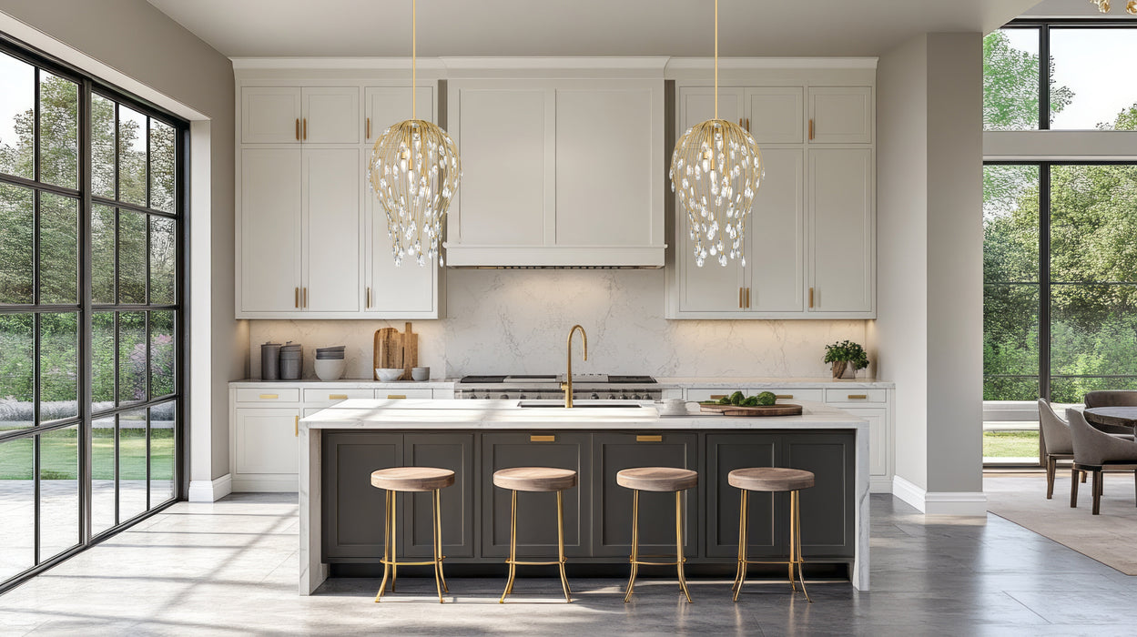 Pendant Z-Lite 1957P18-MGLD Modern Gold Gabriella 6 Light Pendant Z-Lite