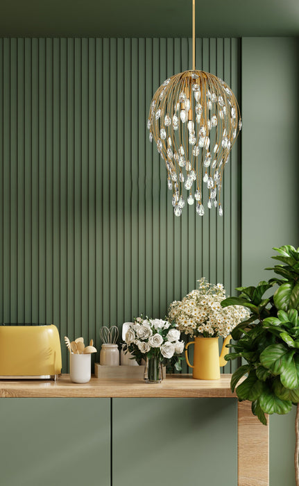 Pendant Z-Lite 1957P18-MGLD Modern Gold Gabriella 6 Light Pendant Z-Lite