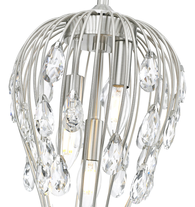 Pendant Z-Lite 1957P9-BN Brushed Nickel Gabriella 3 Light Pendant Z-Lite