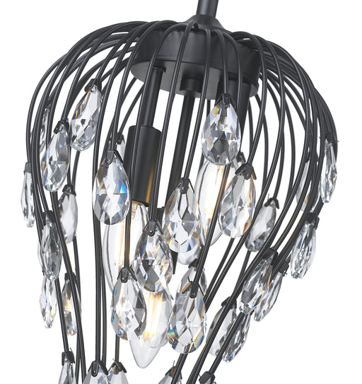 Pendant Z-Lite 1957P9-MB Matte Black Gabriella 3 Light Pendant Z-Lite