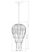 Pendant Z-Lite 1957P9-MB Matte Black Gabriella 3 Light Pendant Z-Lite