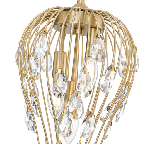 Pendant Z-Lite 1957P9-MGLD Modern Gold Gabriella 3 Light Pendant Z-Lite