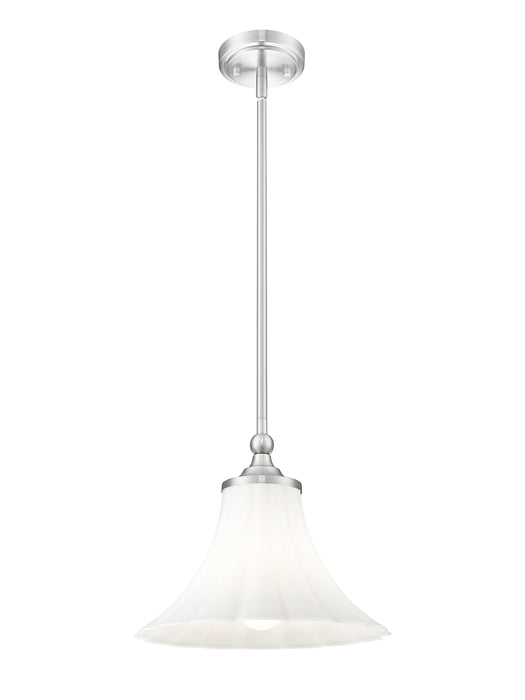 Pendant Z-Lite 1958P12-BN Brushed Nickel Fleur 1 Light Pendant Z-Lite