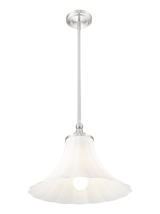Pendant Z-Lite 1958P16-BN Brushed Nickel Fleur 1 Light Pendant Z-Lite